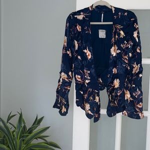 NWT Free People Floral “Cardigan”